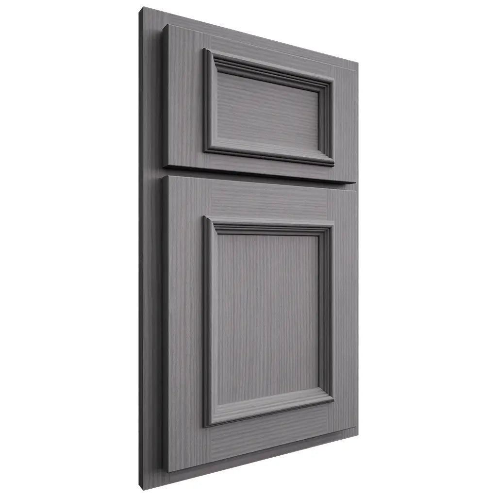 Shiloh Cabinetry Partial Overlay Charleston White Oak Rift Cut Sterling Door