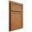 Shiloh Cabinetry Partial Overlay Concord Alder Plain Cut Caramel Door