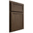 Shiloh Cabinetry Partial Overlay Concord Alder Plain Cut Caviar Door