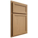 Shiloh Cabinetry Partial Overlay Concord Alder Plain Cut Natural Door