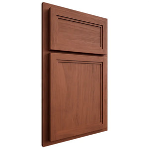Shiloh Cabinetry Partial Overlay Concord Alder Plain Cut Sierra Door