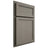 Shiloh Cabinetry Partial Overlay Concord Alder Plain Cut Thyme Door