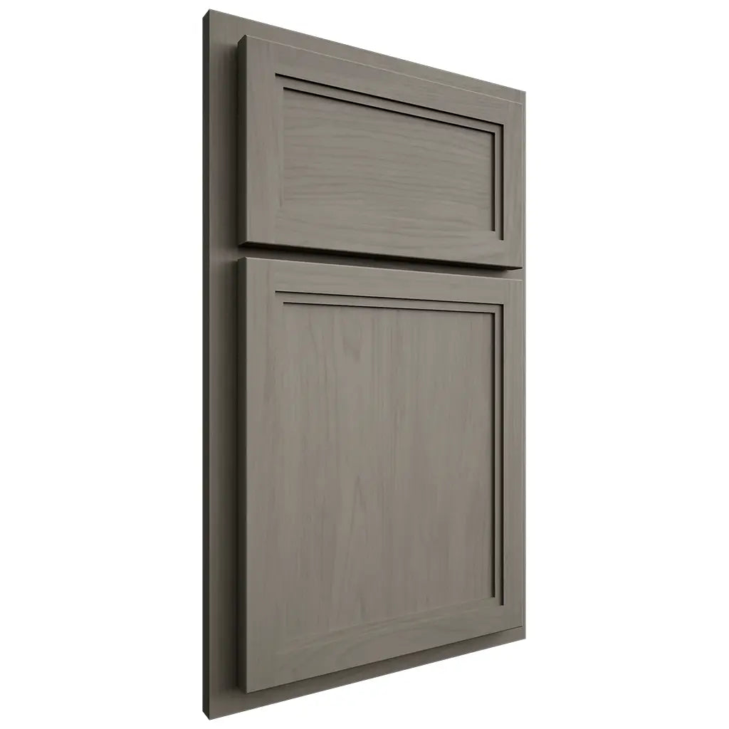 Shiloh Cabinetry Partial Overlay Concord Alder Plain Cut Thyme Door