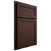 Shiloh Cabinetry Partial Overlay Concord Alder Plain Cut Umber Door
