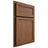Shiloh Cabinetry Partial Overlay Concord Alder Plain Cut Walnut Door