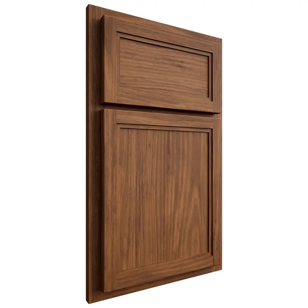 Shiloh Cabinetry Partial Overlay Concord Cherry Plain Cut Carob Door