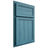 Shiloh Cabinetry Partial Overlay Concord Hickory Plain Cut Aqua Door