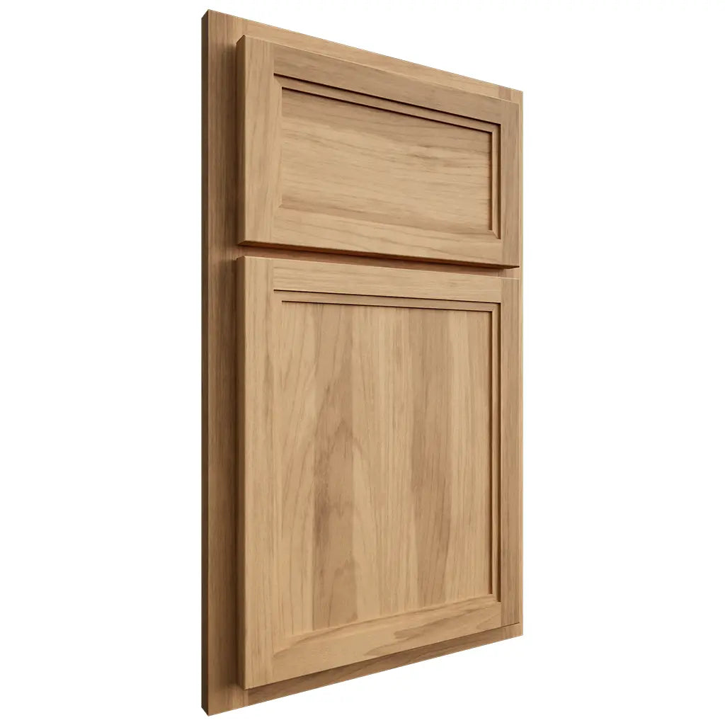 Shiloh Cabinetry Partial Overlay Concord Hickory Plain Cut Natural Door