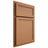 Shiloh Cabinetry Partial Overlay Concord Maple Plain Cut Cashmere Door