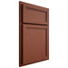 Shiloh Cabinetry Partial Overlay Concord Maple Plain Cut Cayenne Door