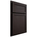 Shiloh Cabinetry Partial Overlay Concord Maple Plain Cut Espresso Door