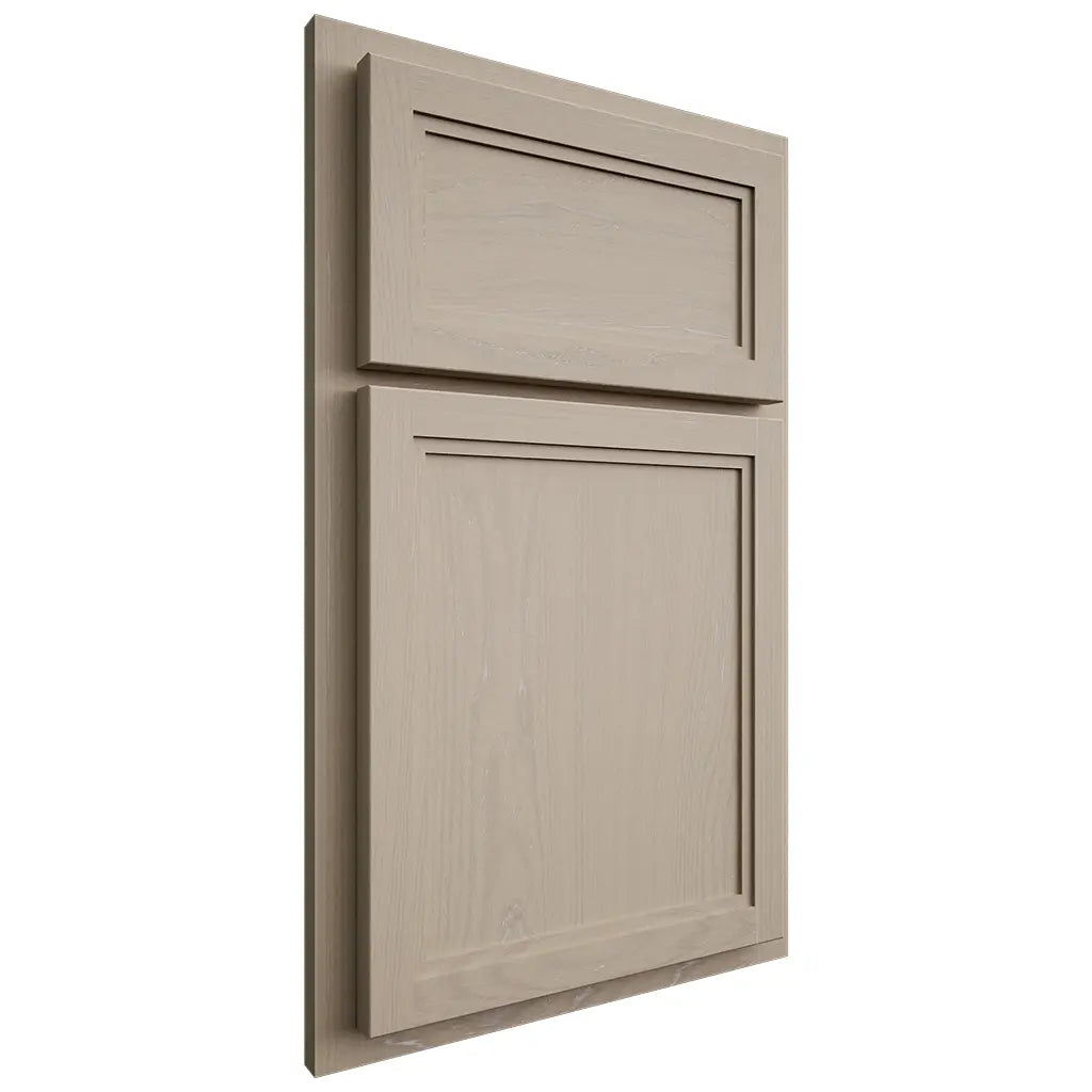 Shiloh Cabinetry Partial Overlay Concord Maple Plain Cut Pebble Door