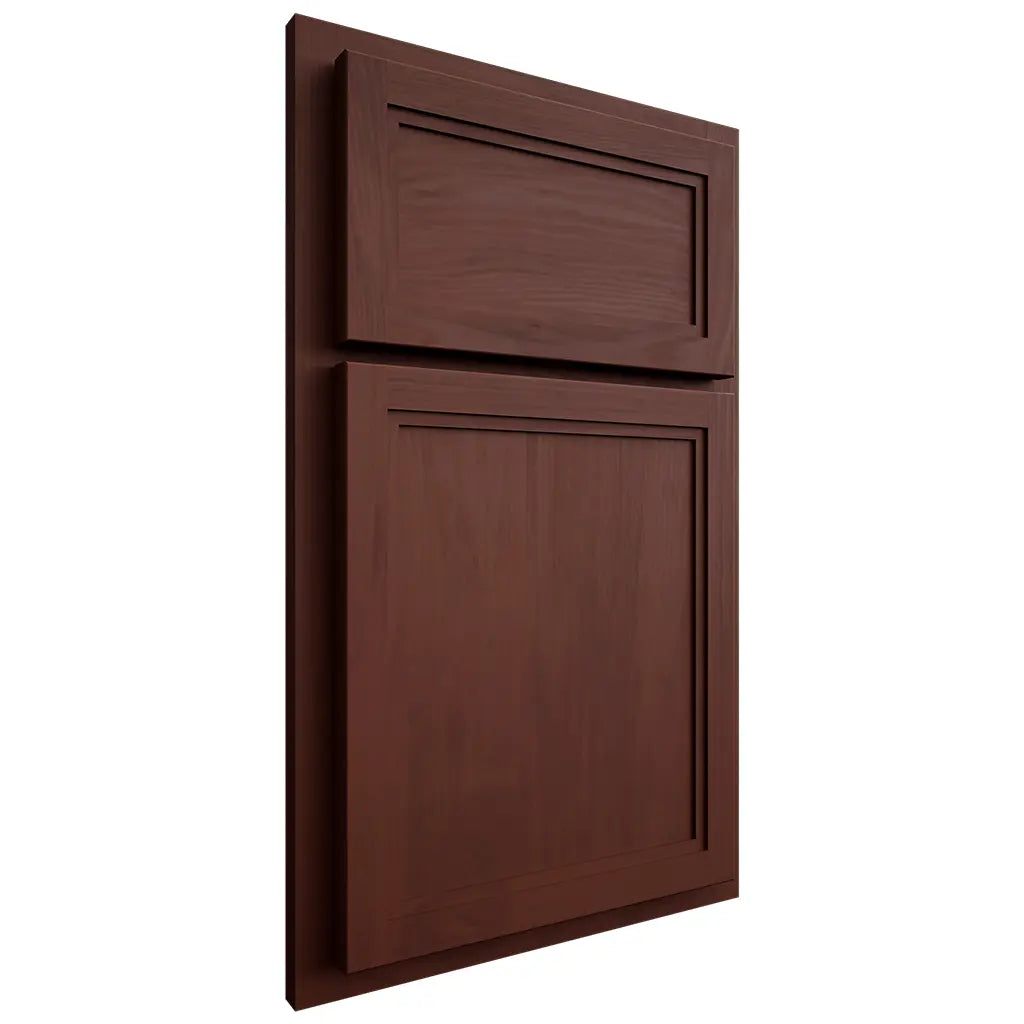 Shiloh Cabinetry Partial Overlay Concord Maple Plain Cut Sable Door