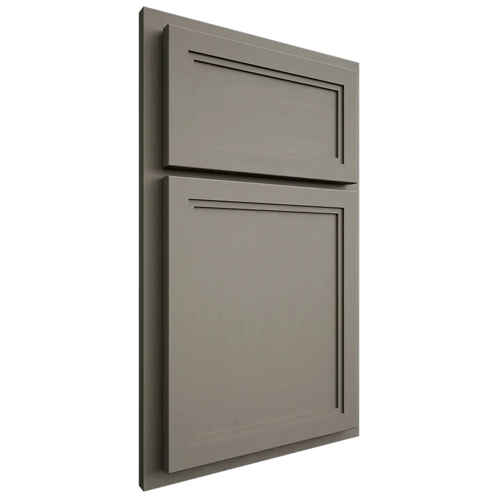 Shiloh Cabinetry Partial Overlay Concord Maple Plain Cut Thyme Door