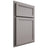 Shiloh Cabinetry Partial Overlay Concord Paintable Dovetail Gray Door