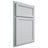 Shiloh Cabinetry Partial Overlay Concord Paintable Niebla Azul Door