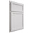 Shiloh Cabinetry Partial Overlay Concord Paintable Pure White Door