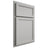 Shiloh Cabinetry Partial Overlay Concord Paintable Unusual Gray Door