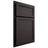 Shiloh Cabinetry Partial Overlay Concord Poplar Plain Cut Carbon Door