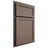 Shiloh Cabinetry Partial Overlay Concord Poplar Plain Cut River Rock Door