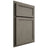 Shiloh Cabinetry Partial Overlay Concord Poplar Plain Cut Thyme Door