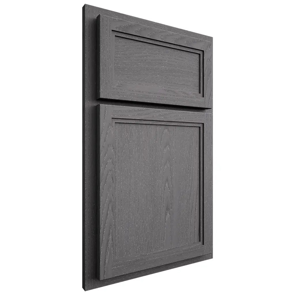Shiloh Cabinetry Partial Overlay Concord Red Oak Plain Cut Cadet Door