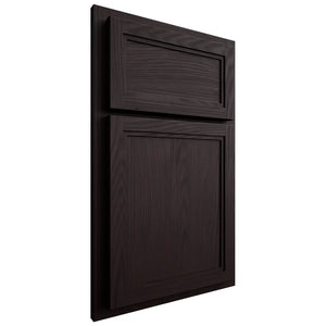 Shiloh Cabinetry Partial Overlay Concord Red Oak Plain Cut Espresso Door