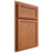 Shiloh Cabinetry Partial Overlay Concord Red Oak Plain Cut Harvest Door