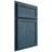 Shiloh Cabinetry Partial Overlay Concord Red Oak Plain Cut Hudson Door
