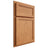 Shiloh Cabinetry Partial Overlay Concord Red Oak Plain Cut Medium Door