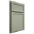 Shiloh Cabinetry Partial Overlay Concord Red Oak Plain Cut Moss Door