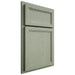 Shiloh Cabinetry Partial Overlay Concord Red Oak Plain Cut Moss Door