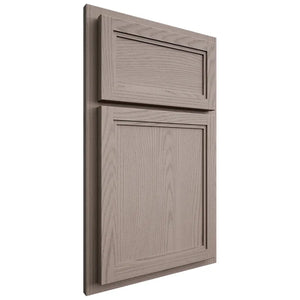 Shiloh Cabinetry Partial Overlay Concord Red Oak Plain Cut Sterling Door