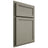 Shiloh Cabinetry Partial Overlay Concord Red Oak Plain Cut Thyme Door