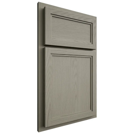 Shiloh Cabinetry Partial Overlay Concord Red Oak Plain Cut Thyme Door