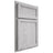 Shiloh Cabinetry Partial Overlay Concord Walnut Plain Cut Stratus Door