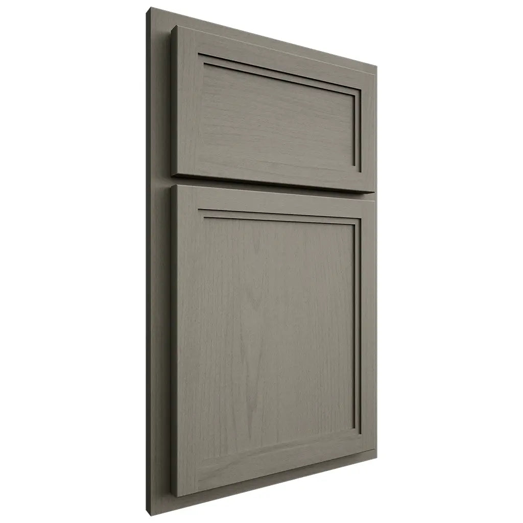Shiloh Cabinetry Partial Overlay Concord Walnut Plain Cut Thyme Door