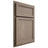 Shiloh Cabinetry Partial Overlay Concord White Oak Plain Cut Almond Door