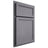 Shiloh Cabinetry Partial Overlay Concord White Oak Plain Cut Cadet Door
