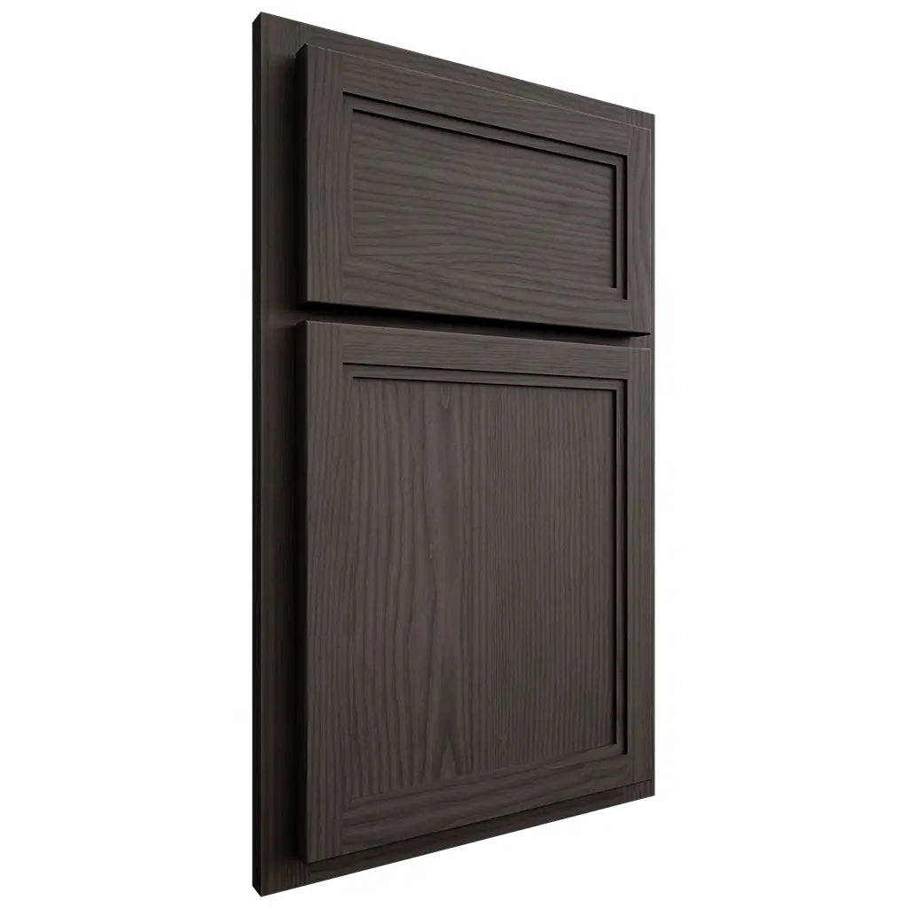 Shiloh Cabinetry Partial Overlay Concord White Oak Plain Cut Creekside Door