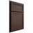 Shiloh Cabinetry Partial Overlay Concord White Oak Plain Cut Dusk Door