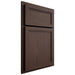 Shiloh Cabinetry Partial Overlay Concord White Oak Plain Cut Dusk Door