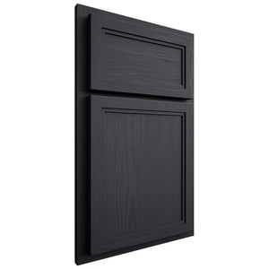 Shiloh Cabinetry Partial Overlay Concord White Oak Plain Cut Harbor Door