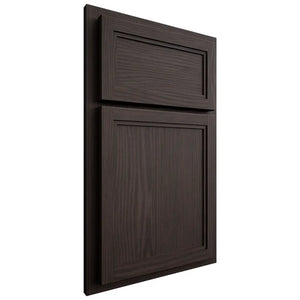 Shiloh Cabinetry Partial Overlay Concord White Oak Plain Cut Morel Door
