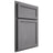 Shiloh Cabinetry Partial Overlay Concord White Oak Plain Cut Sterling Door