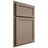 Shiloh Cabinetry Partial Overlay Concord White Oak Quarter Sawn Almond Door