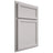 Shiloh Cabinetry Partial Overlay Concord White Oak Quarter Sawn Cotton Door