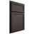 Shiloh Cabinetry Partial Overlay Concord White Oak Quarter Sawn Creekside Door