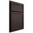 Shiloh Cabinetry Partial Overlay Concord White Oak Quarter Sawn Morel Door