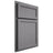 Shiloh Cabinetry Partial Overlay Concord White Oak Quarter Sawn Sterling Door